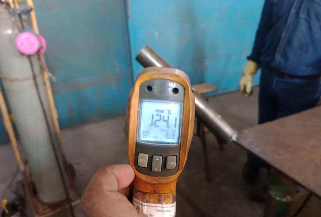 Control de temperatura de interpase